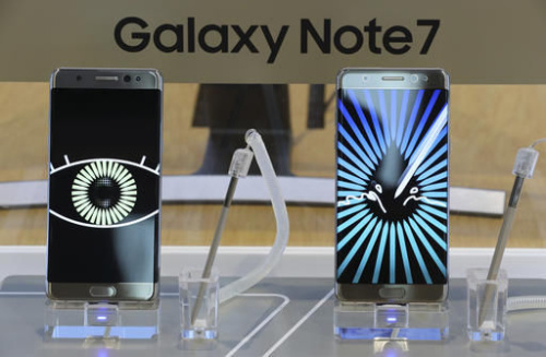 資料圖:三星Note7手機