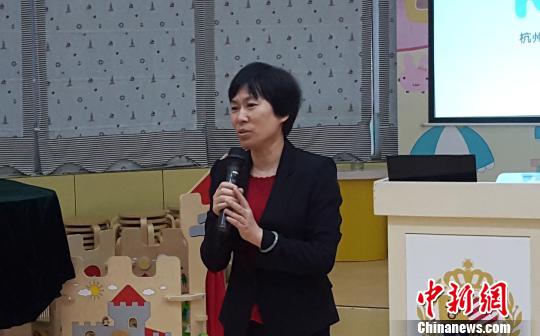 圖為杭州市臺(tái)辦主任梁建華。 王剛 攝